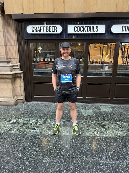 Our Edinburgh Marathon star - Jamie Lewis