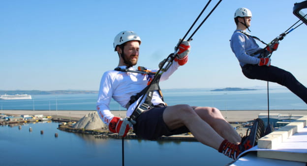 Abseiling fundraising challenge